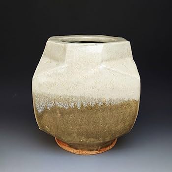 武内晴二郎 鉄釉鎬一輪瓶 共箱 片腕の陶芸家 美しい釉調,堅実な造形 超希少品 武内晴二郎 鉄釉鎬一輪瓶 共箱 片腕の陶芸家 美しい釉調,堅実な