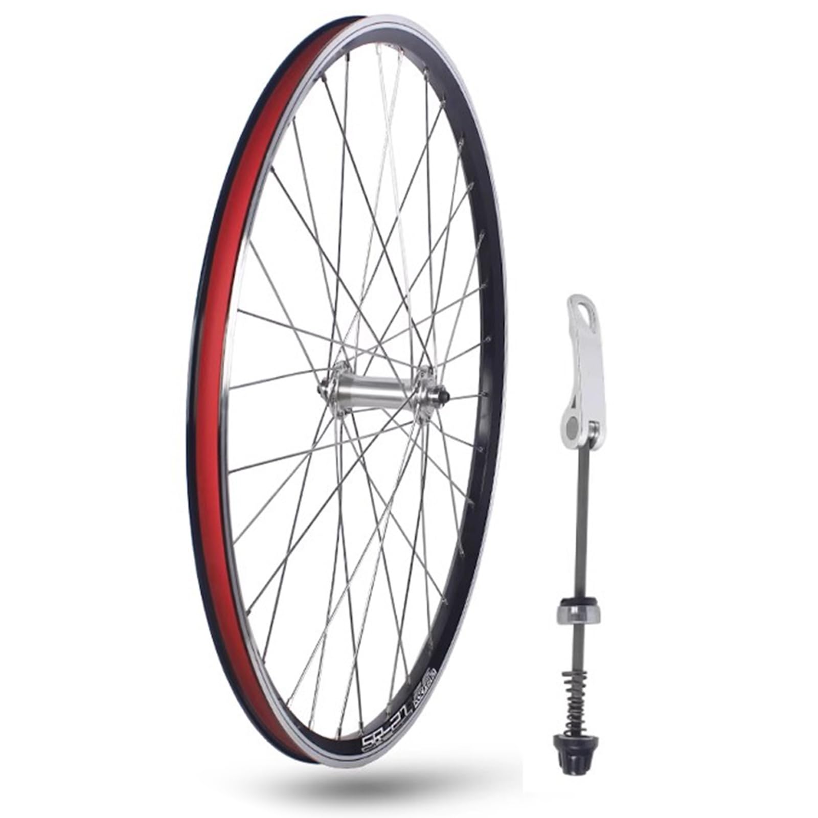Juego De Ruedas para Bicicleta De Montaña 24" Delanteros/Traseros Bujes 32H Aleación De Aluminio Frenos V Liberación Rápida De 100/135 Mm para Bicicletas Plegables