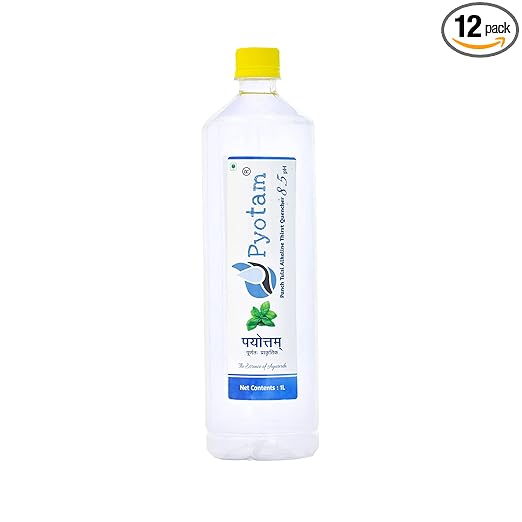 Pyotam Panch Tulsi Alkaline Thirst Quencher 8.5 pH | 1Litre | Box of 12
