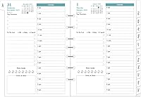 Vista 1 de 2026 Planner Refills - One Page Per Day Daily ＆ Monthly Planner, January 2026-December 2026, 7-Hole Punched，Prioritized, To-Do List, Notes