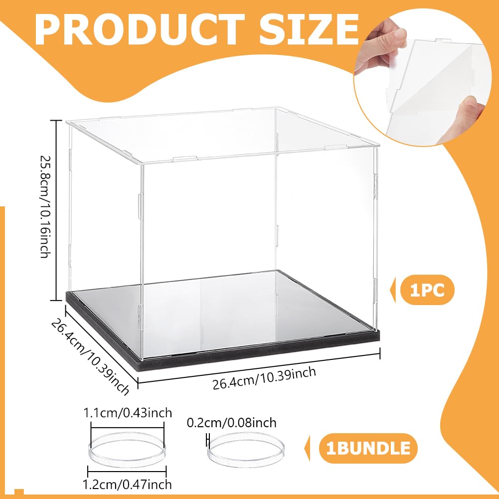 NBEADS Mirrored Clear Acrylic Box - Image 2