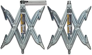 Stromberg Carlson JBP-T217.2 Tandem Axle T-Chock - RV Wheel Chock - Camper Wheel Chock Stabilizer Scissor - T-Chocks for RV - Fits Tires Spaced 2"-17" Apart (2-Pack)