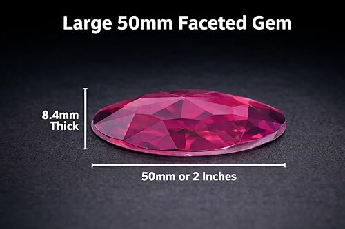 Miniatura 6 de Allstarco Joyas acrílicas redondas con parte trasera plana de 1.969 in, envueltas individualmente de grado profesional, 4 piezas, Acrílico