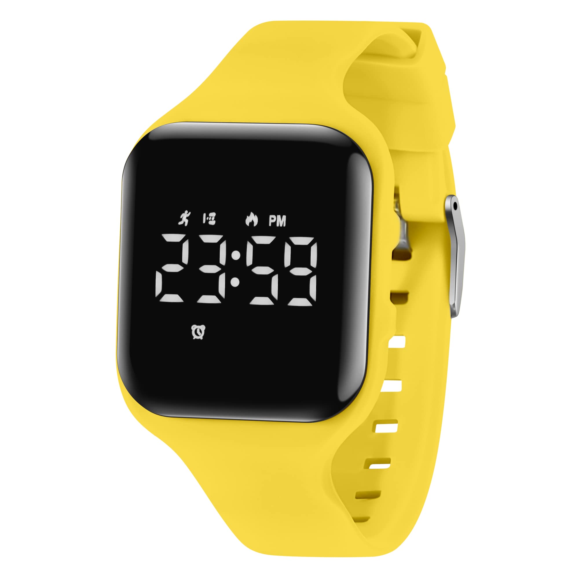 Digital Sports Watch, Fitness Tracker with Pedometer Step Counter Vibrate Alarm Calorie Distance Stopwatch Exercise Waterproof Rechargeable Walking Outdoor Silicone Wrist Watches for Boys Kids — image 1