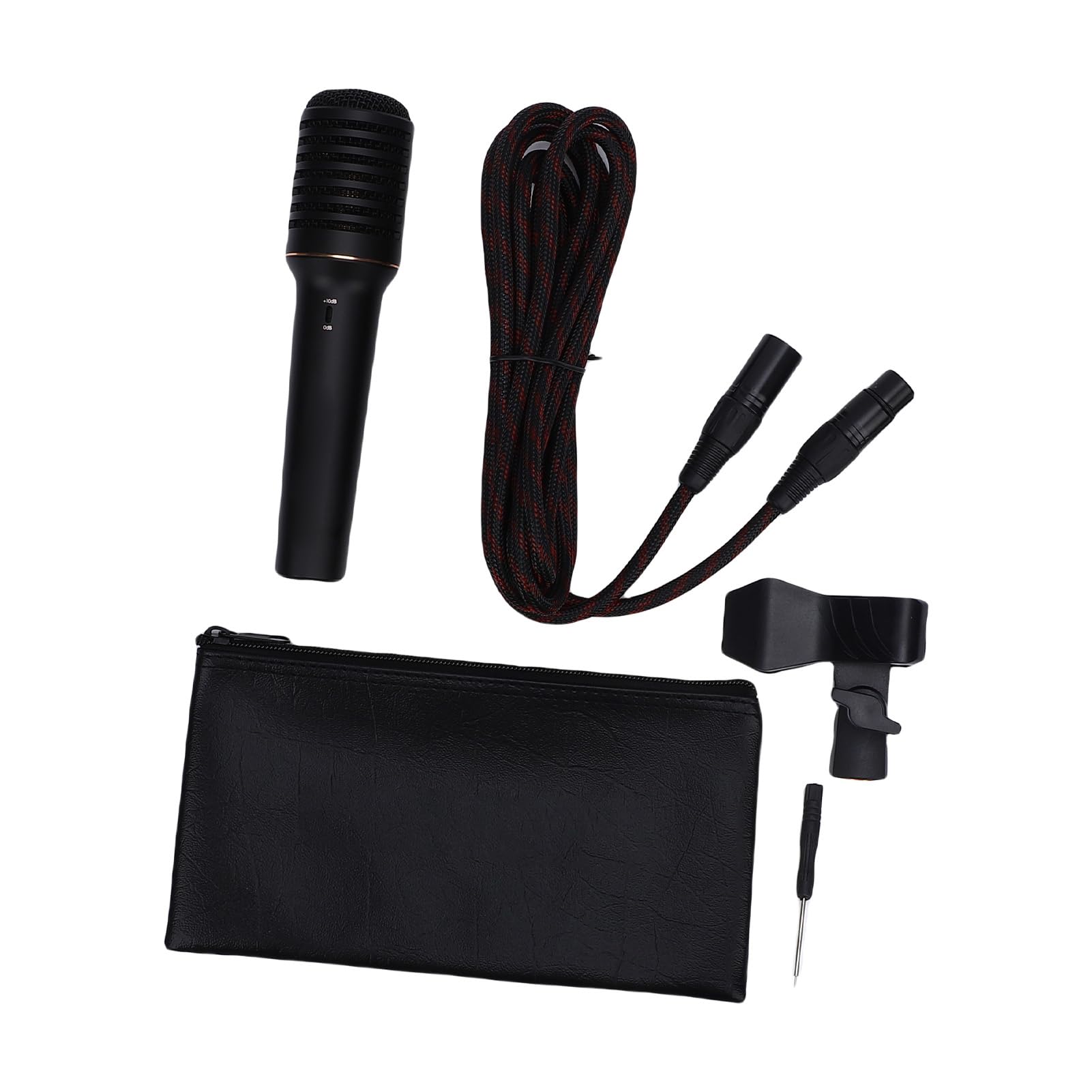 Fafeicy Handkondensatormikrofon, Professionelle von Live-Streaming-Karaoke mit Nieren-Tonabnehmer und 2 Empfindlichkeitseinstellungen, für Gesang, Musikinstrumente, Live-Auftritte