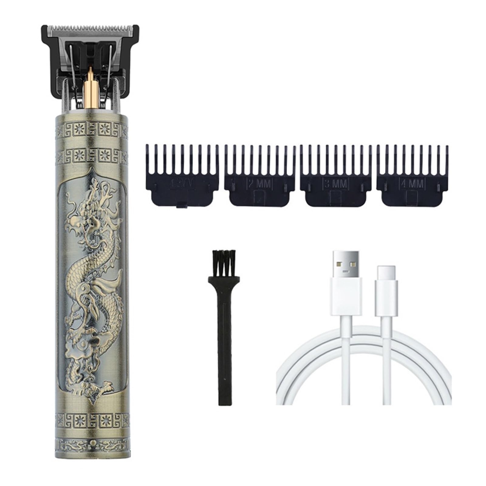 Razors Vintage T9 Haarschneidemaschine für Herren, professionelle Haarschneidemaschine, kabelloser Bartschneider für Zuhause, Reisen, kabelloser Haarschneider (Kunststoff5)