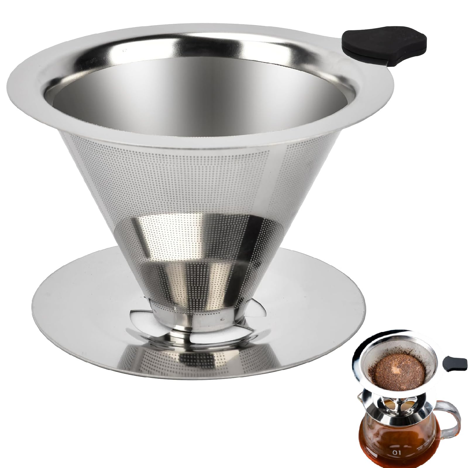 Amazon.co.jp: SensaBliss コーヒードリッパー ステンレス コーヒー