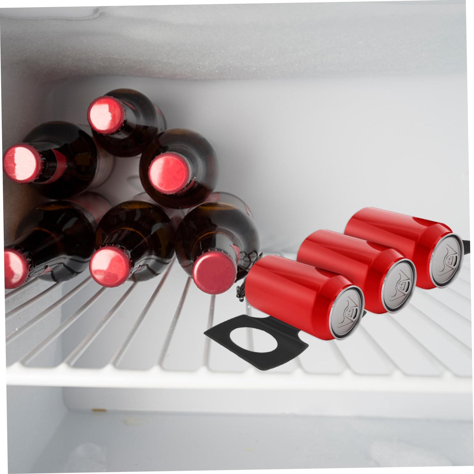 VINTORKY Silicone Refrigerator Mat Beer Storage Organizers for Bottles and Cans