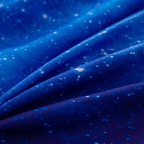 Miniatura 5 de NINENINE Galaxy Bedding - Juego de edredón de tamaño matrimonial para niñas, juego de ropa de cama espacial para niñas, juegos de ropa de cama de