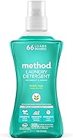 Method Beach Sage Liquid Laundry Detergent, 53.5 oz, 66 Loads - Natural Stain Remover, Plant-Based for HE Washers