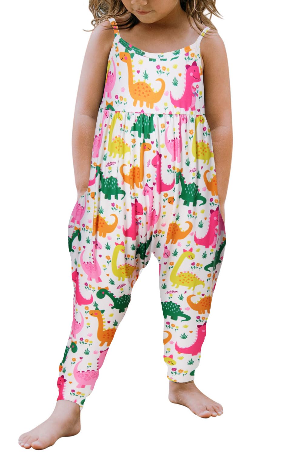 Yousie Toddler Girls Kids Rompers Jumpsuit Summer Spring Outfits 1-8 Years