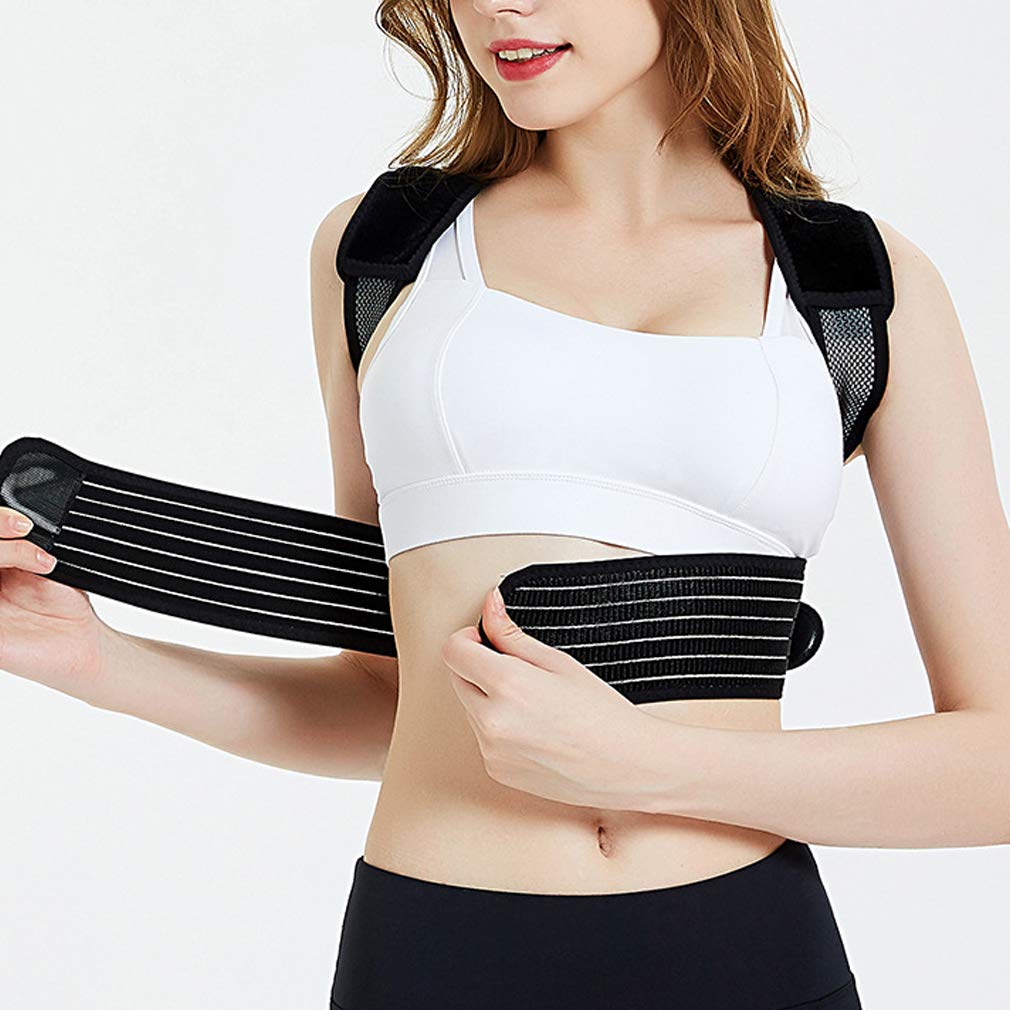 Bene Fascia Posturale Spalle per Uomo E Donna Regolabile Supporto,Tutore Schiena Traspirante Confortevole Postura Dolore Sostegno Unisex, XL
