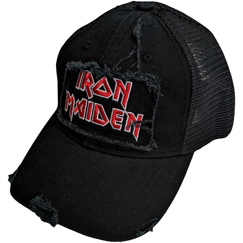 Rock Off Officially Licensed Products Iron Maiden Scuffed Logo Snapback Trucker Cap One Size