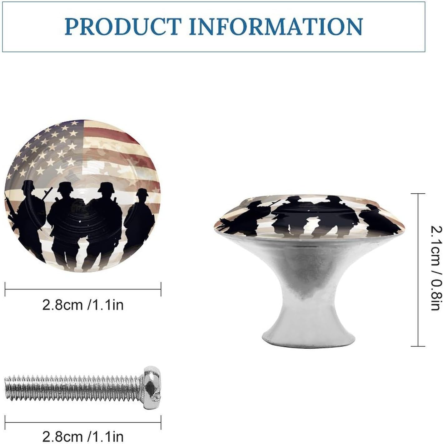 Cabinet Handles Round Drawer Pulls Armed Forces Day American Dresser Knobs for Cabinets and Drawers Handle Kitchen Cabinet Pulls for Bathroom Cupboard Drawers Cabinet Pulls for Kitchen Door