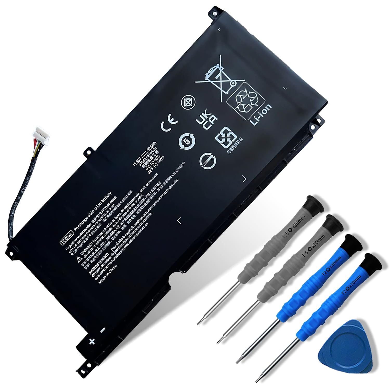 PG03XL 11.55V 52.5Wh/4323mAh HSTNN-DB9G Laptop Battery Compatible with HP Pavilion Gaming 15-DK 15-DK0010NS 15-DK0125TX FPC52 15-EC0000 16-A0000 2019 Series Notebook HSTNN-OB1I L48495-005