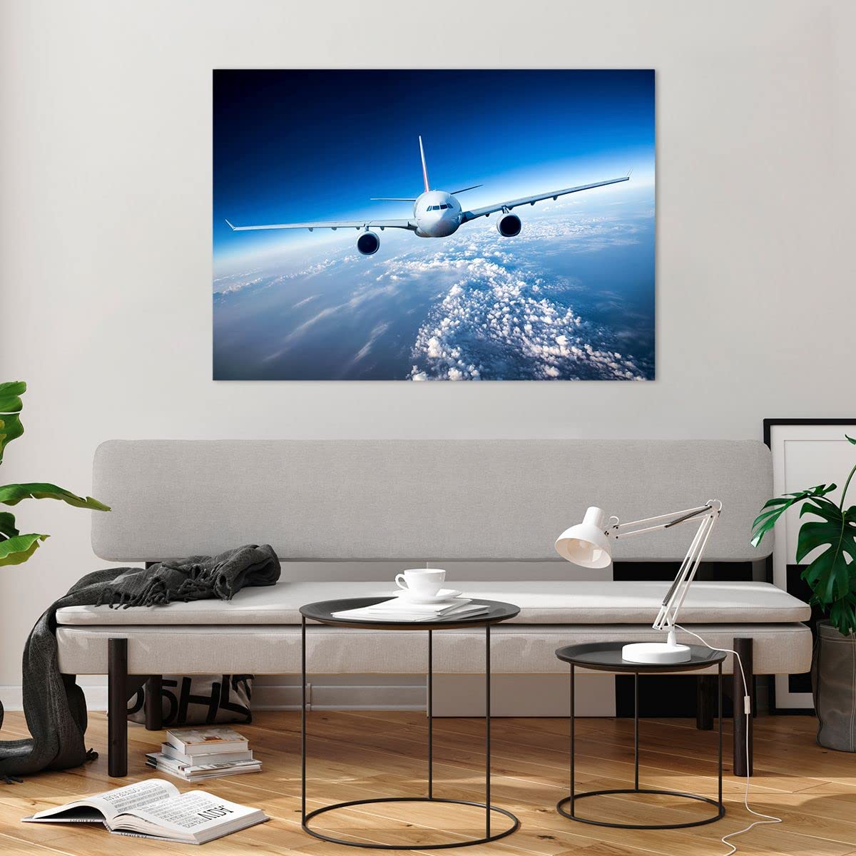 Moderne Impression sur Verre Amour couple avion avionique avion
