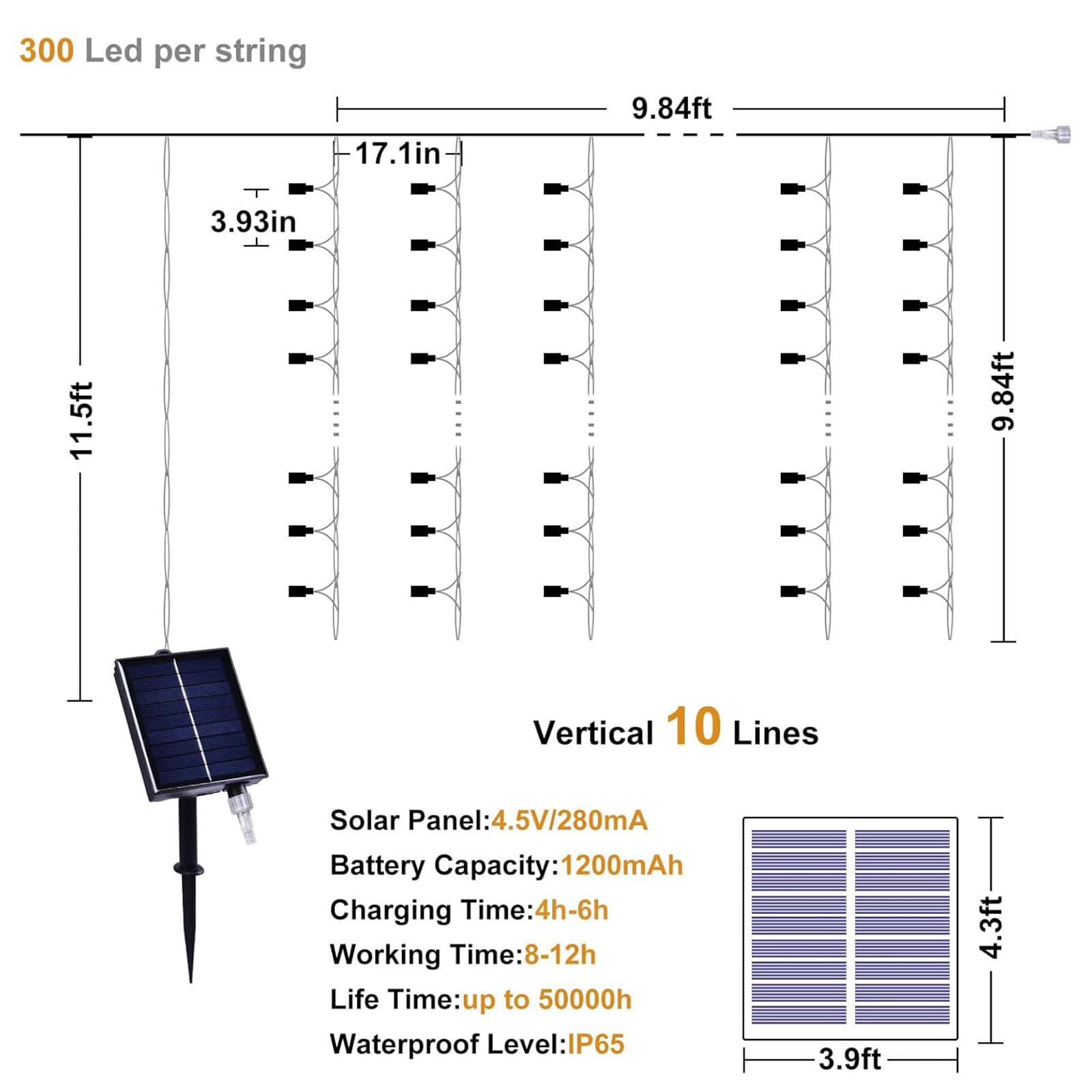 XINXIANLIAN 300LED Solar Curtain Lights Outdoor Indoor 8 Modes Solar Fairy Curtain String Lights Waterproof Twinkle Lights for Home Garden Patio Gazebo(): Pink