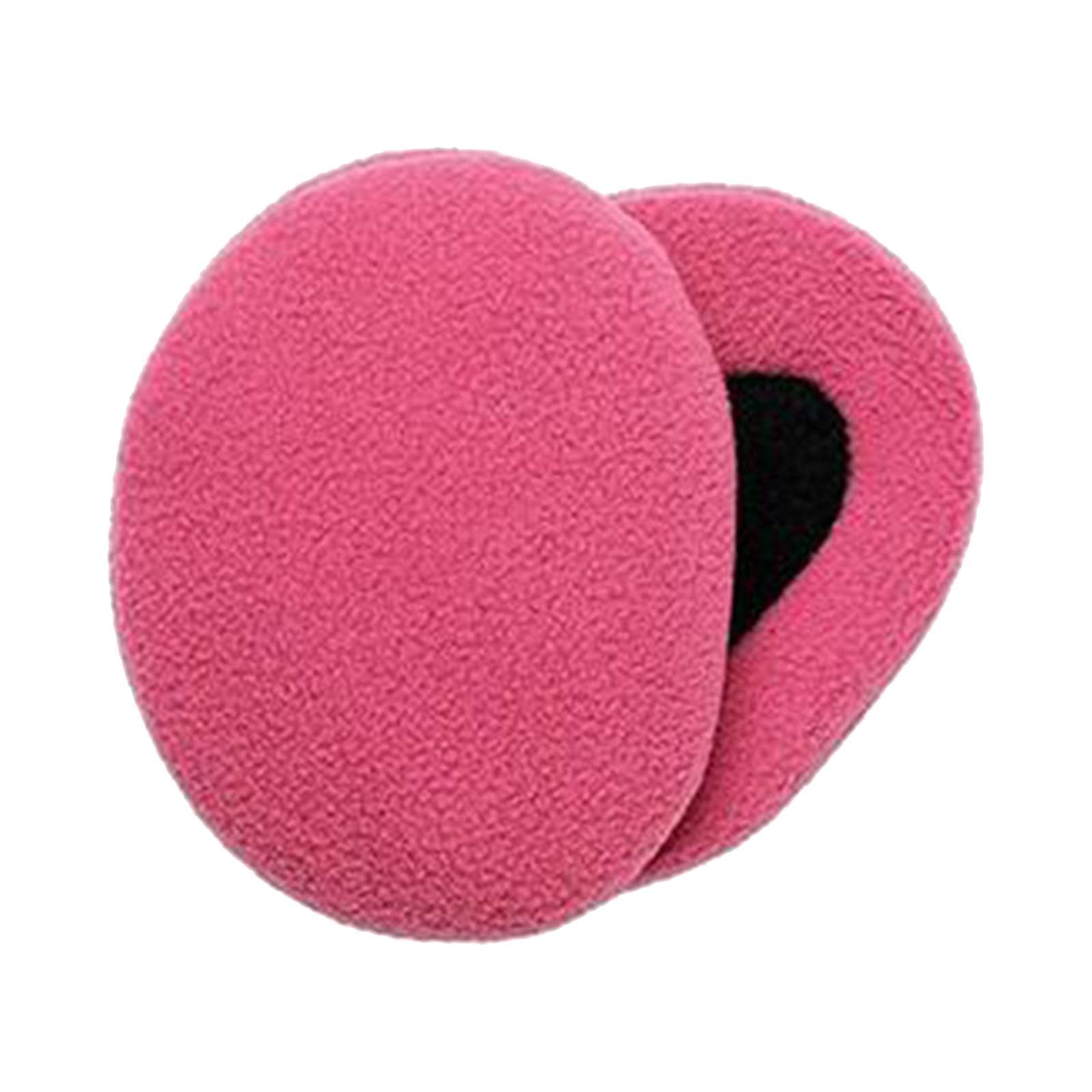 1Pair Ear Warmer Women Men Earmuffs Outdoor Portable Soft Bandless Ear Muffs Rosy-image-49