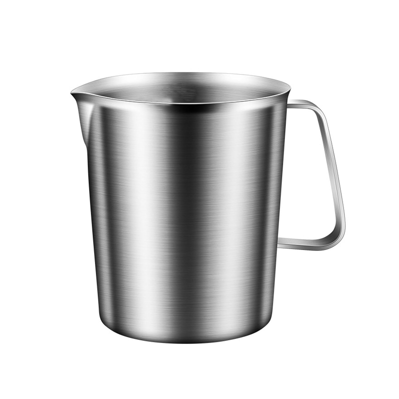 Taza de báscula de cocina profesional de acero inoxidable 304, recipiente medidor de acero inoxidable, ideal para preparar cerveza y cocinar con marcas, taza de acero inoxidable de gran capacidad