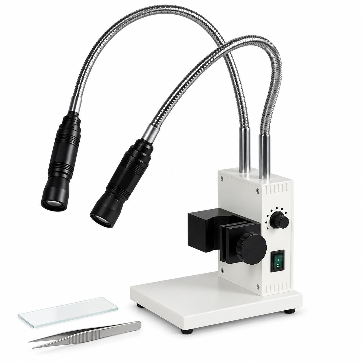Iluminador de microscopio, brillo y apertura ajustables, LED de 6000 K