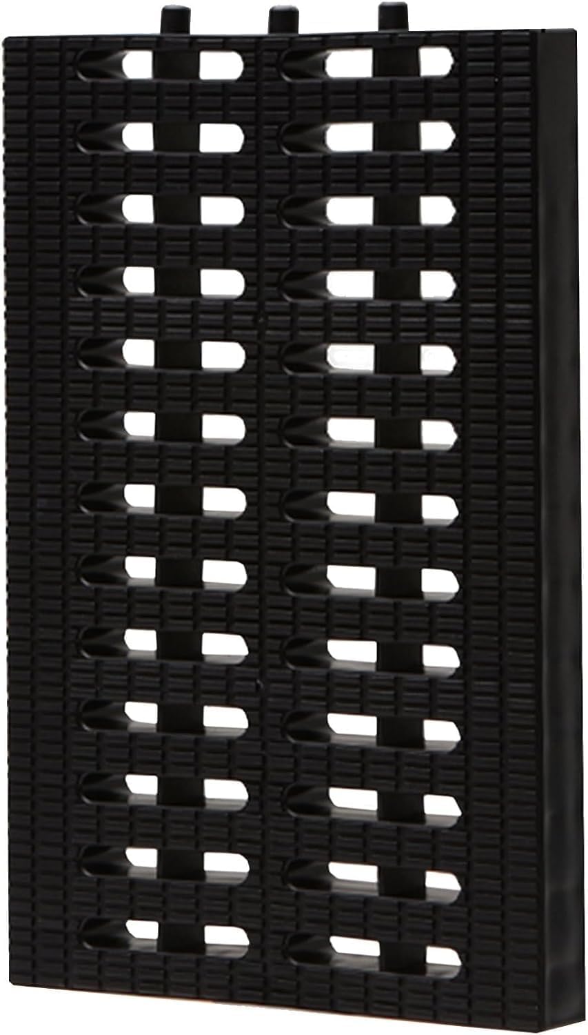 Drainage Grating Plastic Drainage Filter Covers, Rectangular Drain Covers, Sewer Filters, Gully Drainage Systems(Schwarz,20x30x2.5cm)