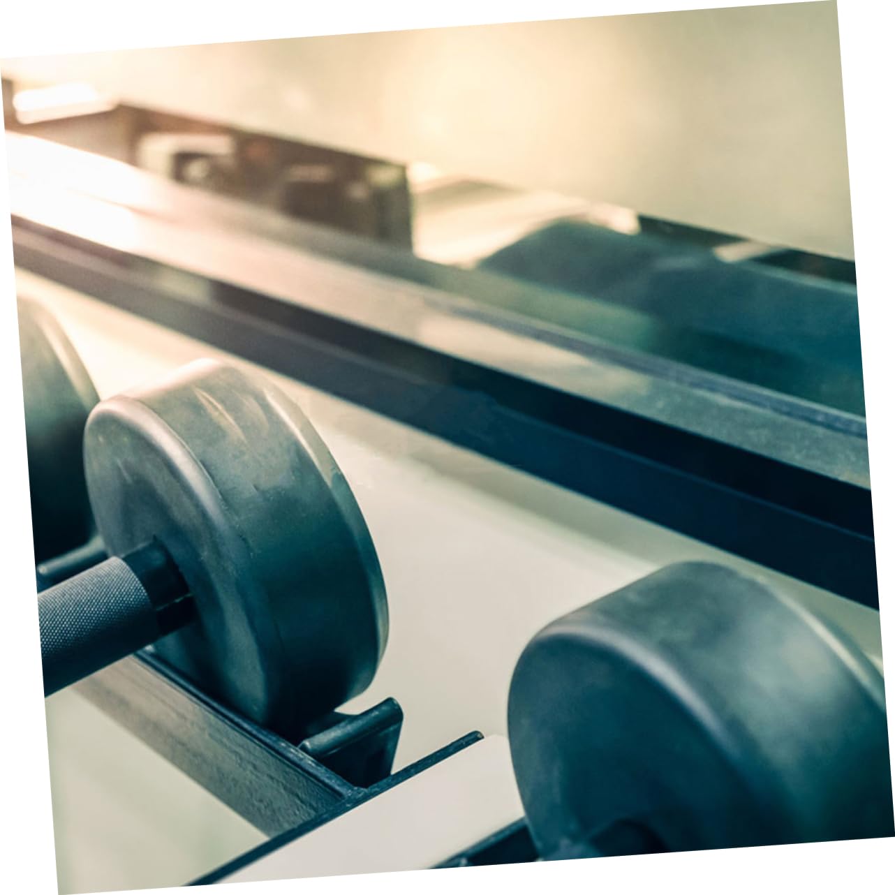 Toddmomy Supporto Porta Manubri Da 8 Pezzi Robusto Supporto Da Pavimento Per Manubri Organizer Per Attrezzi Da Fitness Salvaspazio Per Palestre Domestiche