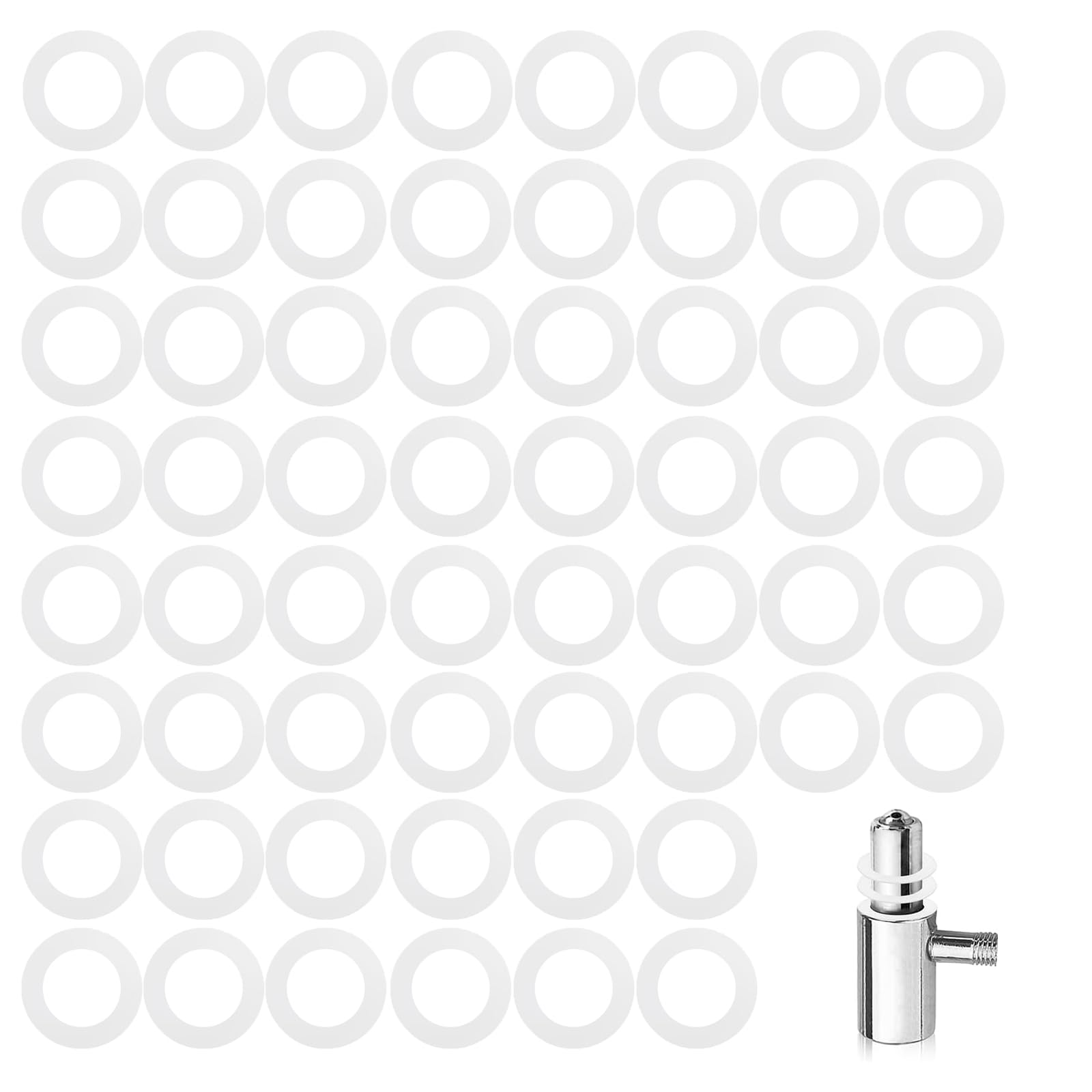 60 Stück Fitschenringe Zimmertüren, 15mm*10.2mm Unterlegscheiben Kunststoff für Standard Zimmertüren Unterlegscheiben Türscharnier (1mm 60 Pcs)