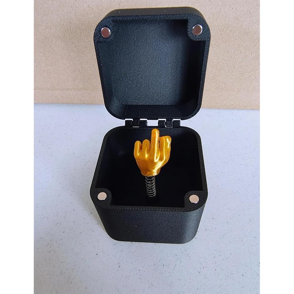 Mittelfinger In Einer Box - Witziges Streichgeschenk & Pop-Up-Gag Für Erwachsene (Weihnachten, Geburtstag)