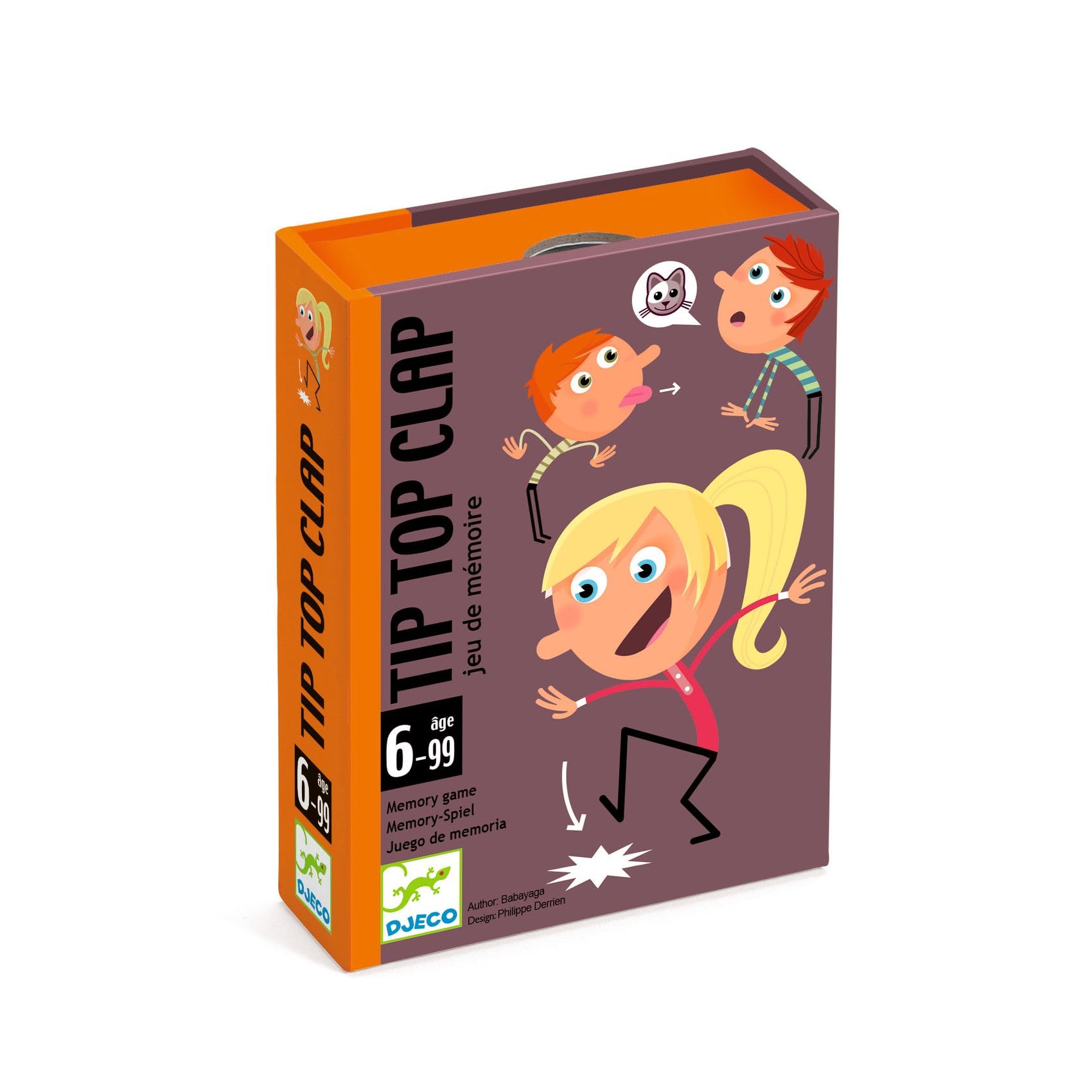 DJECO - Tip Top Clap, Card Game, Multicolor (DC5120)