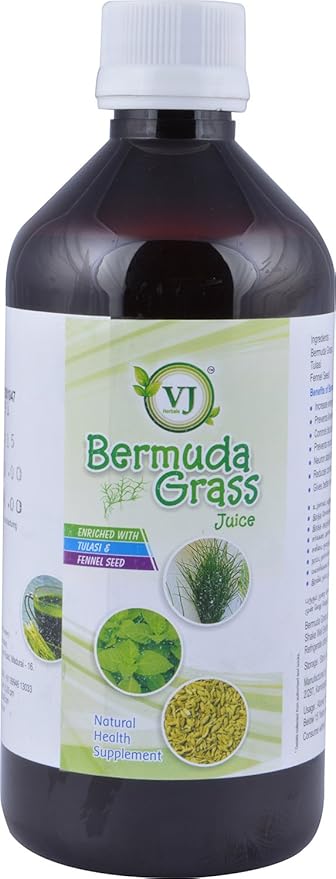 V.J.Herbals Bermuda Grass Juice (Green, 500 ml)