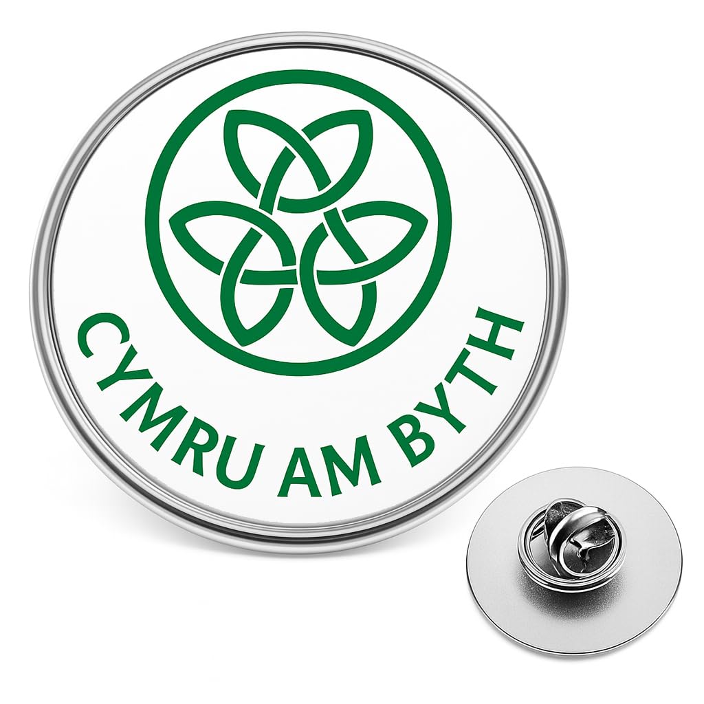 Welsh Lapel Pin Badge – Cymru Red Dragon & Flag Brooch (20mm) – Patriotic Wales Collectable for Remembrance, National Events, Football & Welsh Pride Gift Souvenir (Cymru Am Byth)