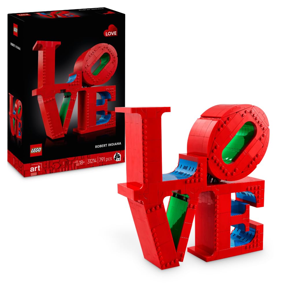 LEGO Art Love - Modellbau für Erwachsene - dekoratives Kunstobjekt zum Bauen - kreative Aktivität für Frauen und Männer - Geschenkidee zum Muttertag - 31214