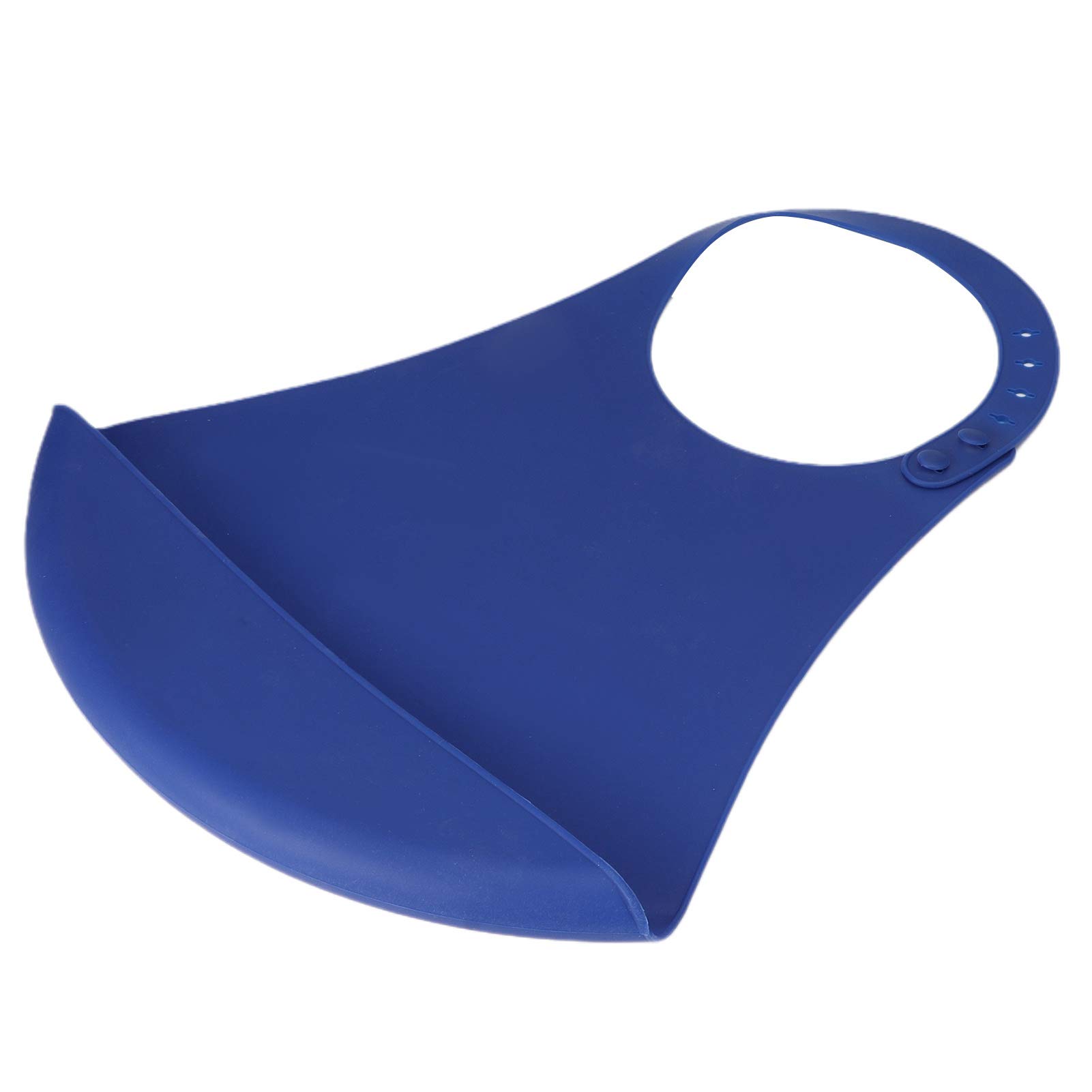 Elder Bib, 18.1x13.8x1.2in Adjustable Clothes Protector Adult Bib, Silicone Bibs With Pocket Portable for Eating Drawing Painting Dinning