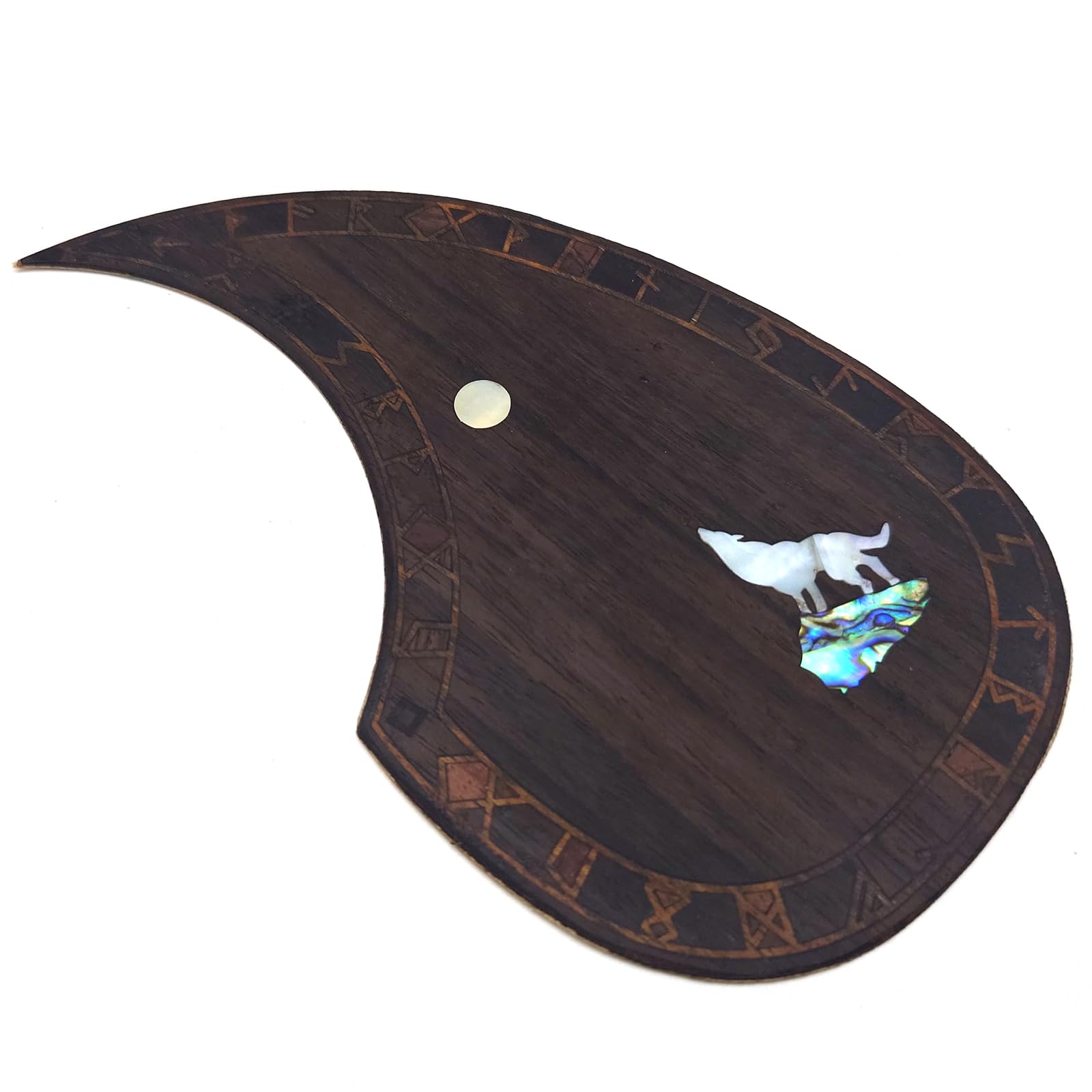 Guitar Pick Guard, Battipenna in abalone in palissandro autoadesivo for Chitarre acustiche folk D-45 Taylor(2)