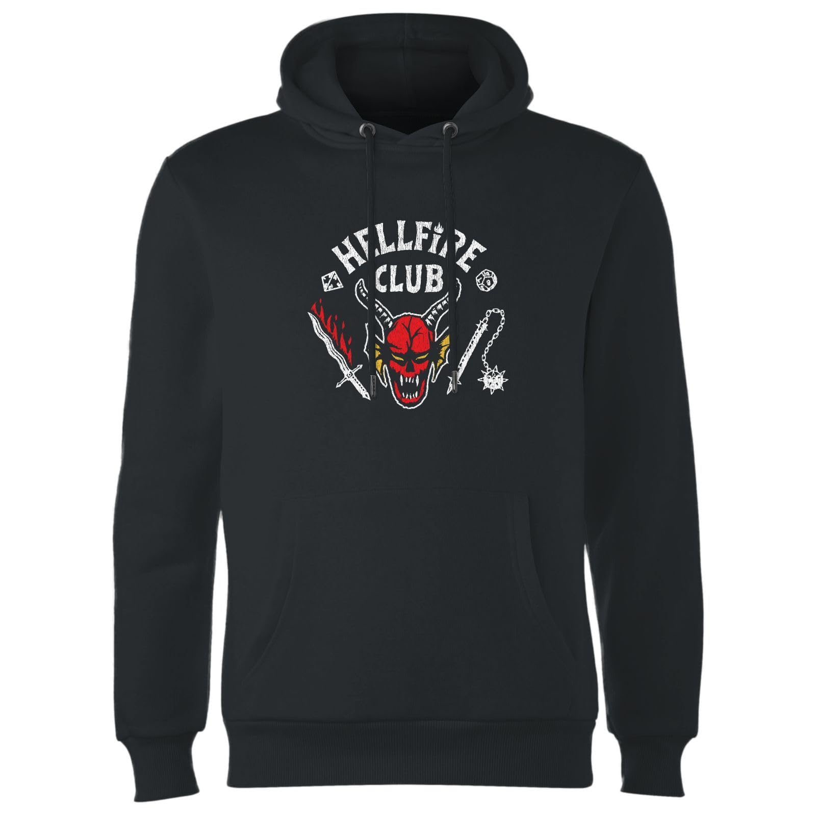 Stranger Things Hellfire Club Vintage Hoodie - Black - XXL