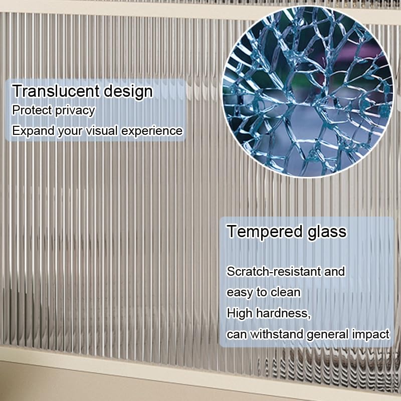 Étagère de séparation de pièce meuble de rangement en métal translucide - 5