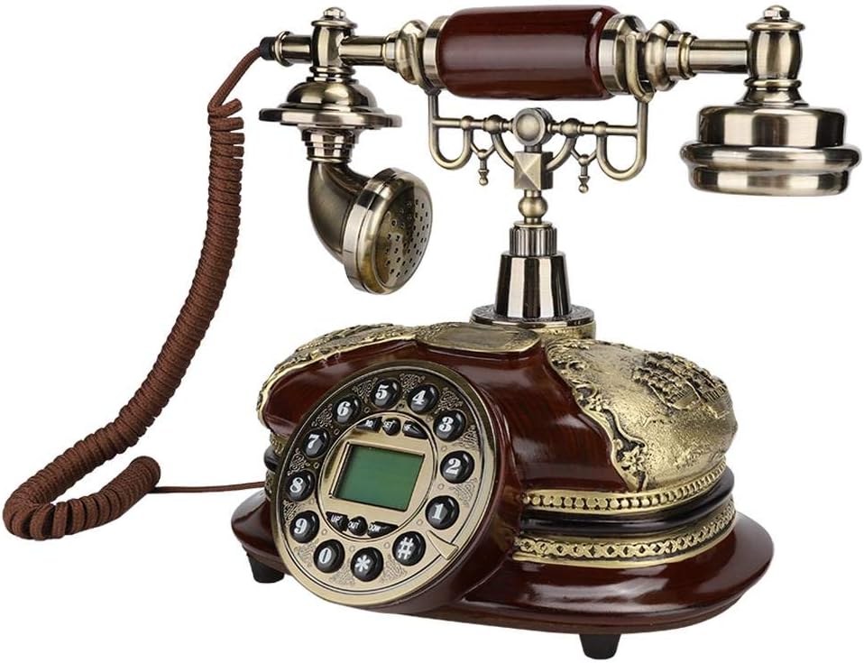 Super Deal Product Retro Landline Telephone, FSK/DTMF Dual System Vintage Desktop Phone European Style Phone with Caller ID Display for Home/Hotel/Office Decor Hottest Sale Retro Landline Telephone, FSK/DTMF Dual System Vintage Desktop Phone European Style Phone with Caller ID Display for Home/Hotel/Office Decor