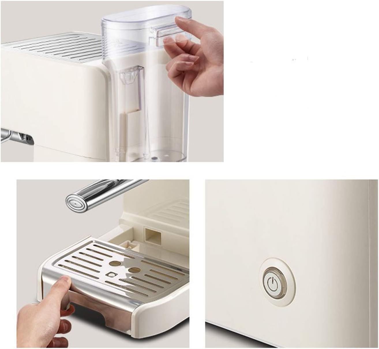 Espresso Coffee Machine 20Bars of Pressure Smart Coffee Machine Can grind coffee beans Cappuccino and Latte Machiato