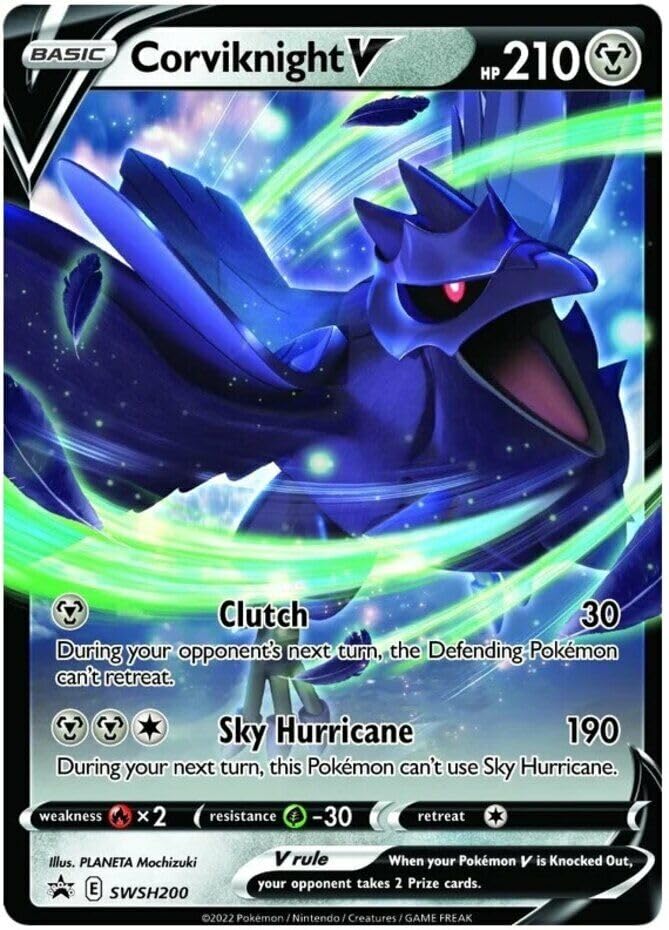 Pokemon - Corviknight V - SWSH200 - Sword & Shield Black Star