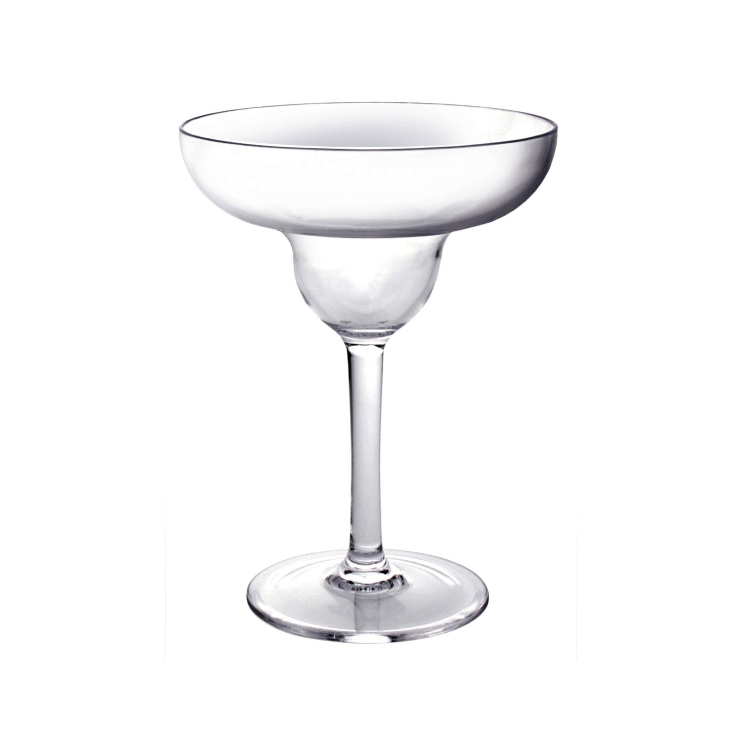 TrueCraftware- 9 oz Polycarbonate Margarita Glass Clear Color- Stemware Beverage Plastic Drinking Glass Margarita Cup Martini Frozen Daiquiri Frozen Cocktail Glass