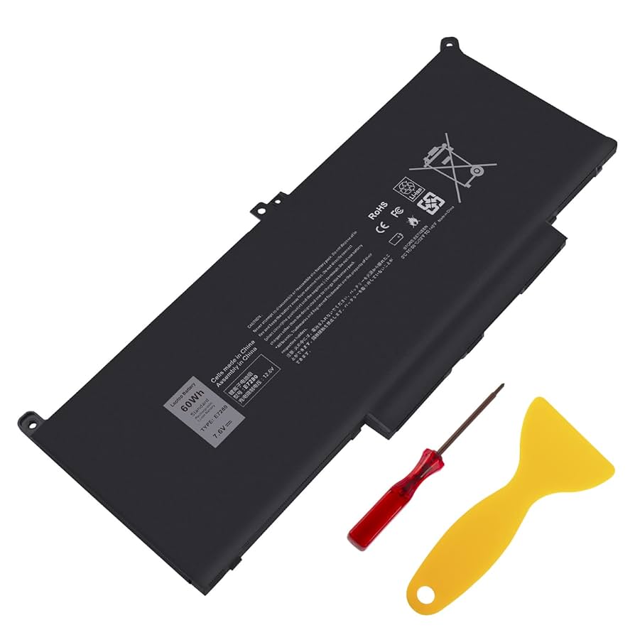 Dell 60Wh バッテリー KG7VF F3YGT Amazon.com: DELL F3YGT Battery for Dell Latitude 12 7280