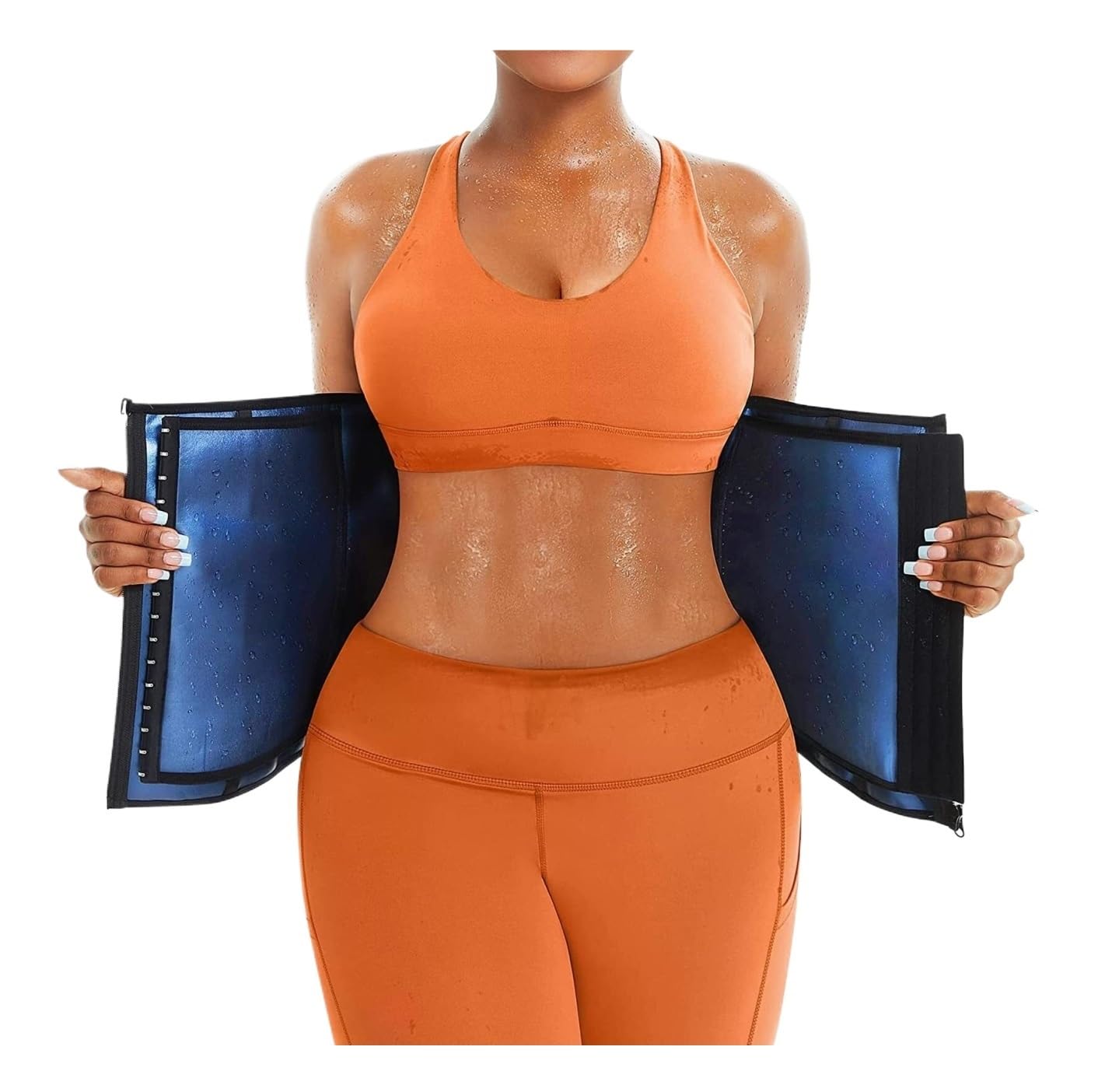 LYGXWJFC Supporto per la Schiena Cintura per Allenamento Trimmer Corsetto Perdita di Peso Avvolgimento della Pancia Cintura da Allenamento Cintura di Supporto per Fascia Addominale (Blu, L)