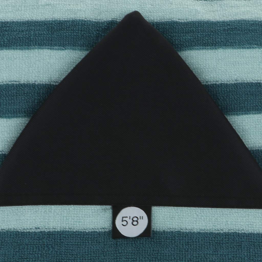 Leichte 5,0 10,6 Fuß Surfbrett Sockenhülle, Stretch Surfbretttaschen, Komfort mit Kordelzugverschluss Und Gepolsterter Nasentasche, Dreieck-Spitze,