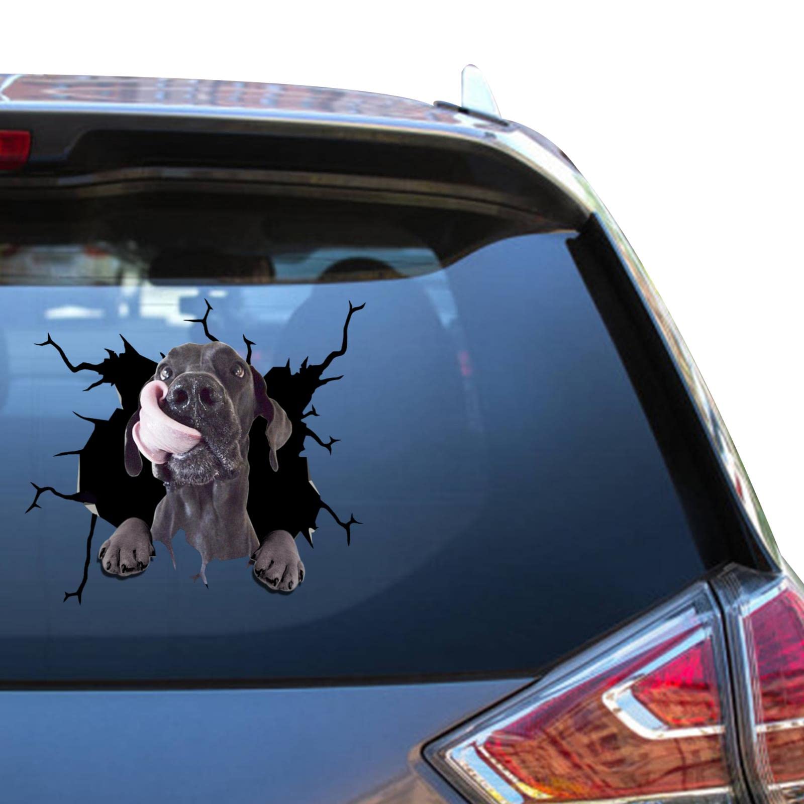 Camellia Print Great Dane Car Window Decal Large Great Dane Sticker Bumper Fridge Sticker for Mom Bumber SUV Stickers