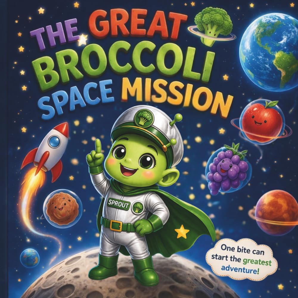 The Great Broccoli Space Mission: A Fun Picky Eater Book for Kids to Try New Foods and Eat Vegetables