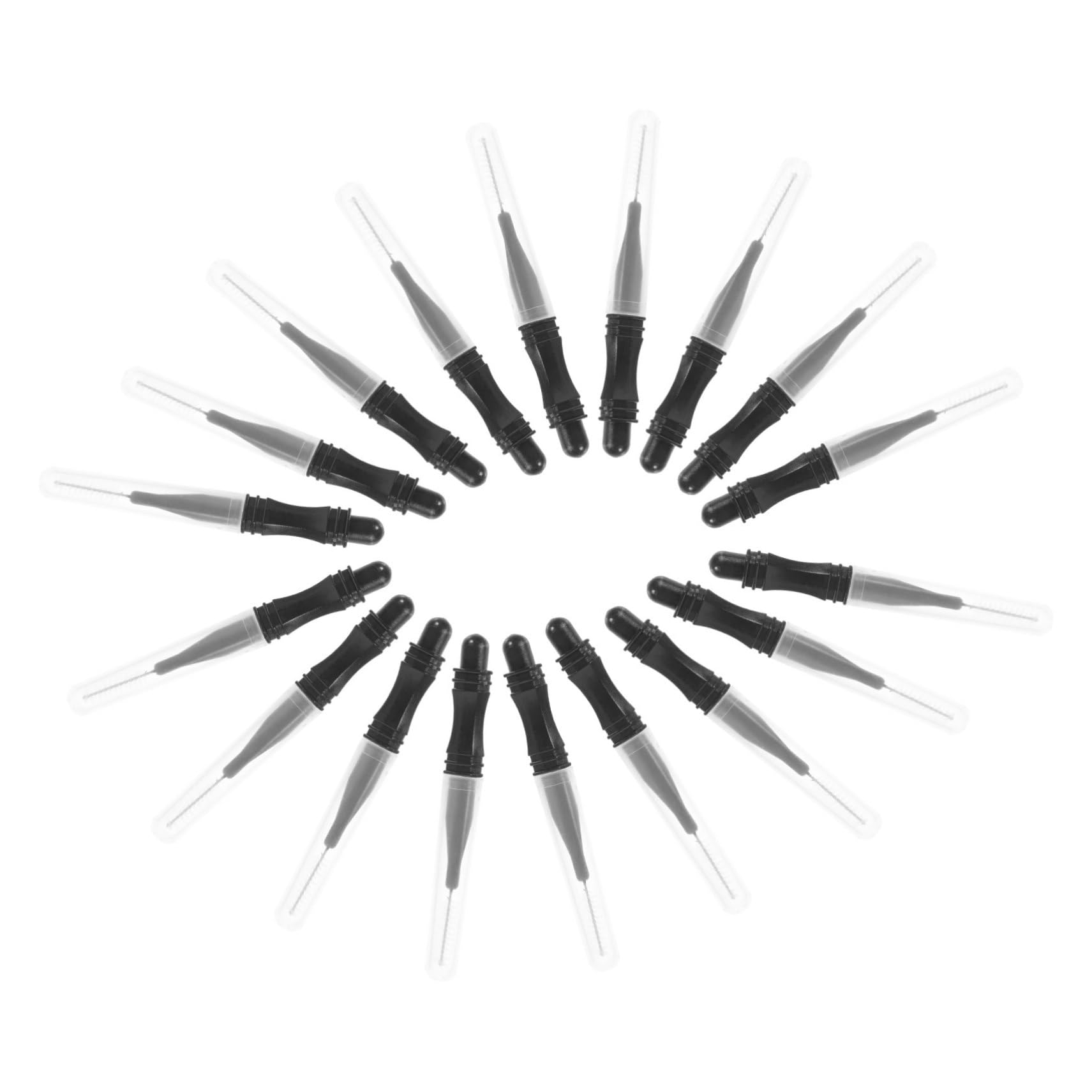 Healeved 50Pcs Eyebrow Brushes with Cap Micro Lamination Small Eyebrow and Lash Wands for Eyelash Extension Supplies Portable and Practical Makeup Applicators for Natural Look