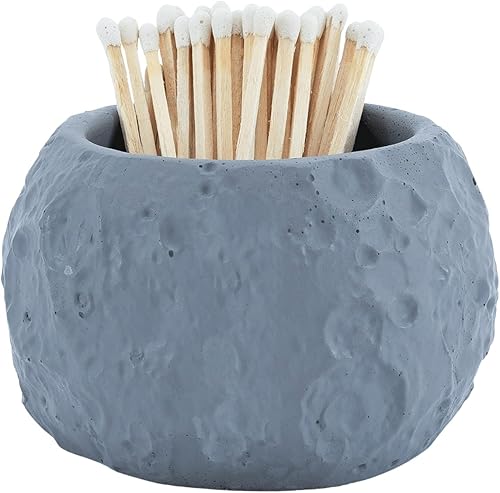 Soporte de luna con Striker, decoración moderna y rústica para el baño del hogar, juego de regalo de cerámica para mujeres, coleccionistas, amantes