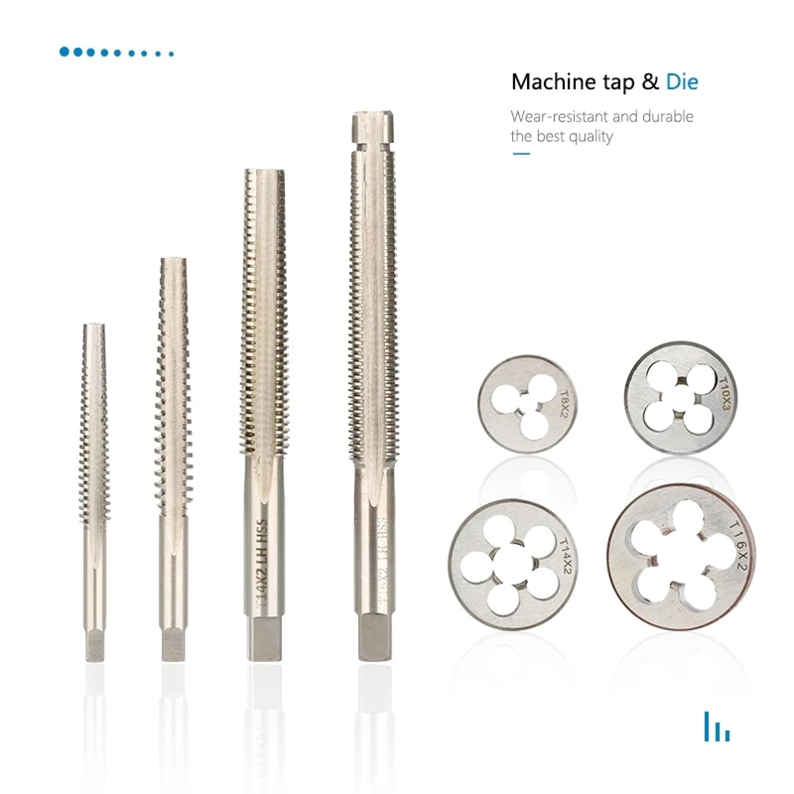 Maschi TR Maschi Per Viti Con Filettatura Sinistra E Matrici HSS Maschi Per Macchine Maschiatori Utensili Per Filettatura,TR12x2