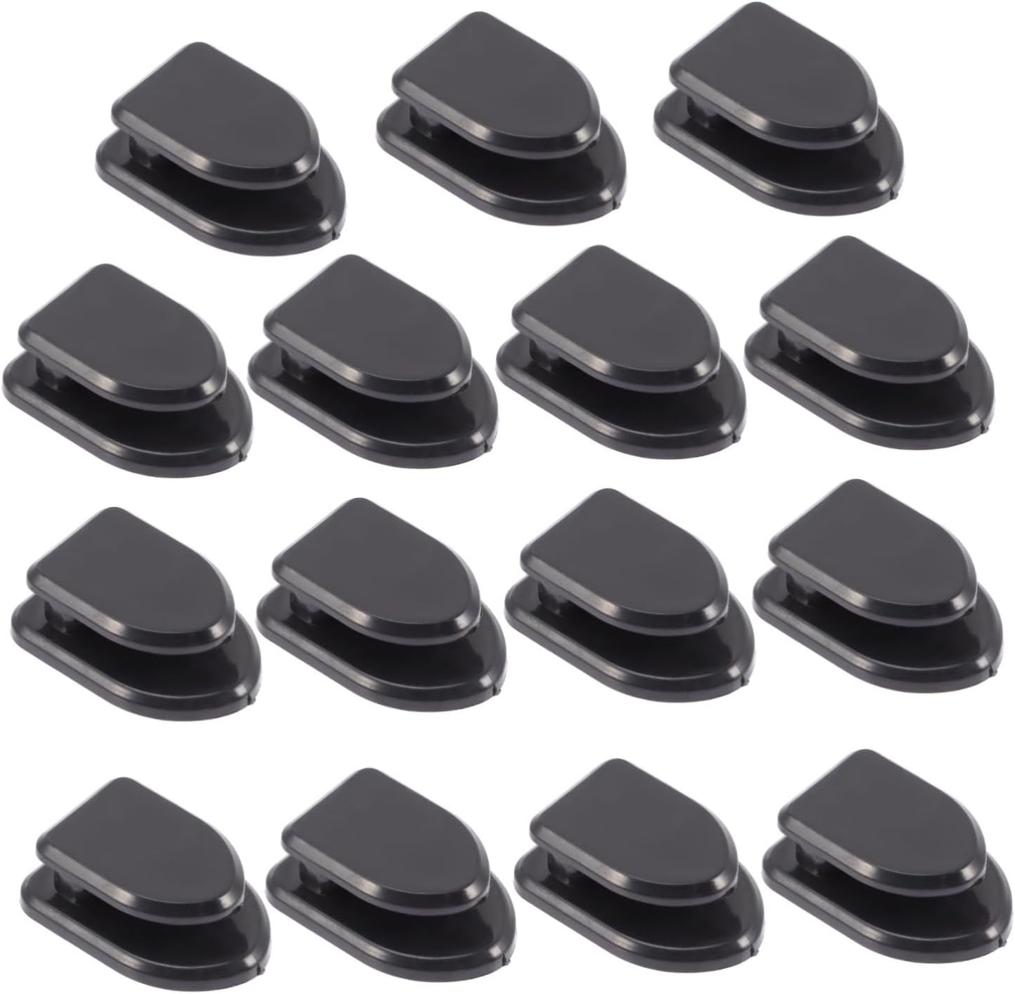 PRETYZOOM 15pcs Self-Adhesive Multifunctional Car Hooks for Keys Cables and Masks Compact Vehicle Hook Set for Home and Travel