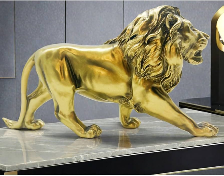 Amazon.co.jp: 獅子 置物 オブジェ おしゃれ 卓上 樹脂製